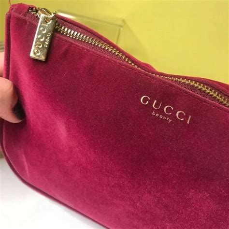 gucci cosmetic case black|Gucci makeup bag pink velvet.